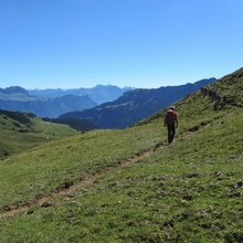 Auf dem Weg zum Sächerseeli  Unesco  Welterbe Sardona