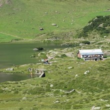 Unser Ziel, die Murgseehütte, in Sichtweite