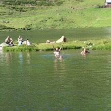 Der Murgsee ist herrlich erfrischend